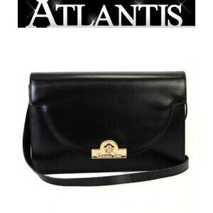 Christian Dior Shoulder Bag Black Leather